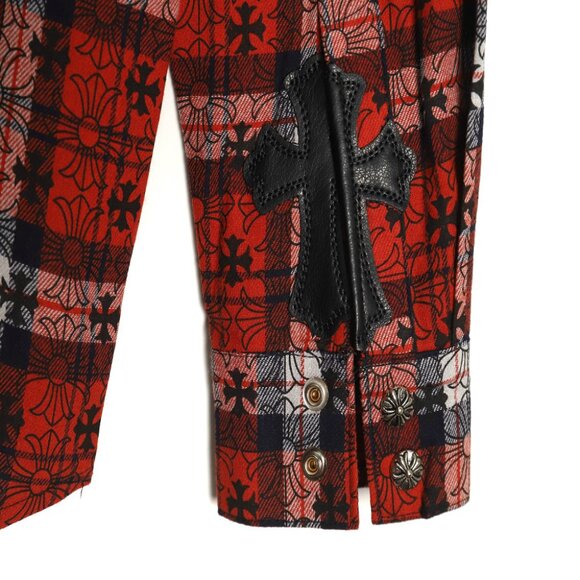 Chrome Hearts All-Over Logo Plaid Shirt - Picture 10 of 10
